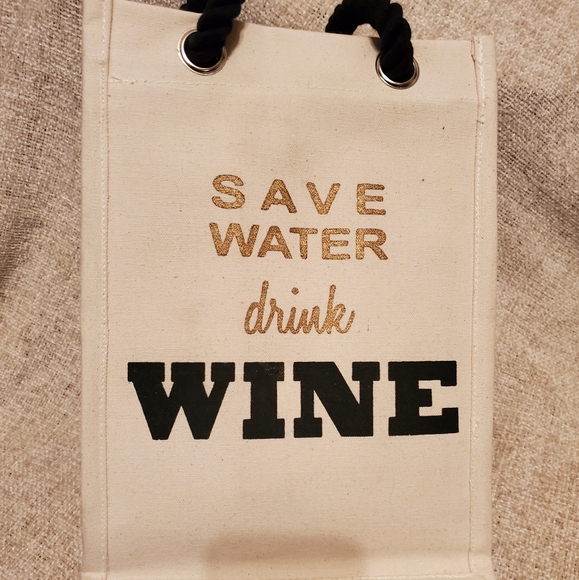 Save Water Drink Wine Bag Tote Gift